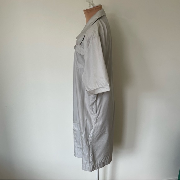 Baum und Pferdgarten Button Front Cotton Silk Gray Short Sleeve Romper US10 DE40 - Picture 5 of 12